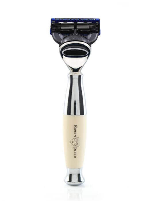 Edwin Jagger dramblio kaulo imitacijos ir chromo skustuvas Fusion ProGlide®