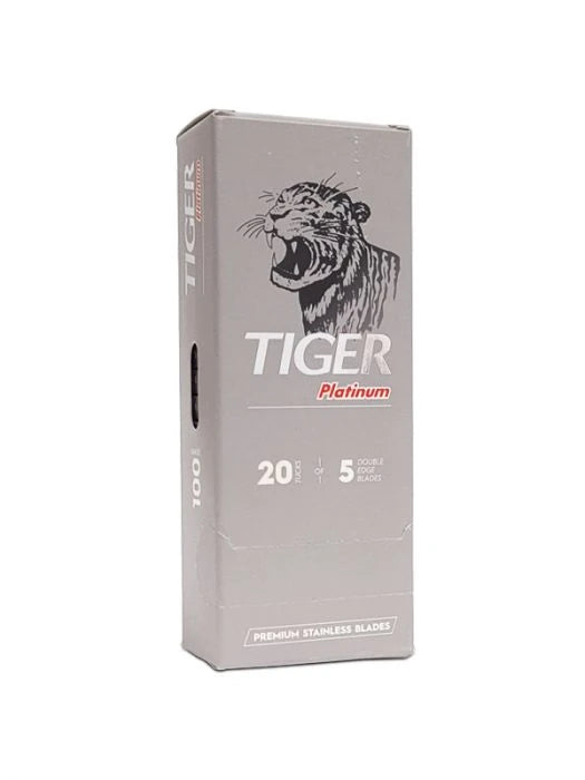 Dviašmenio skustuvo geležtės Tiger Platinum 100