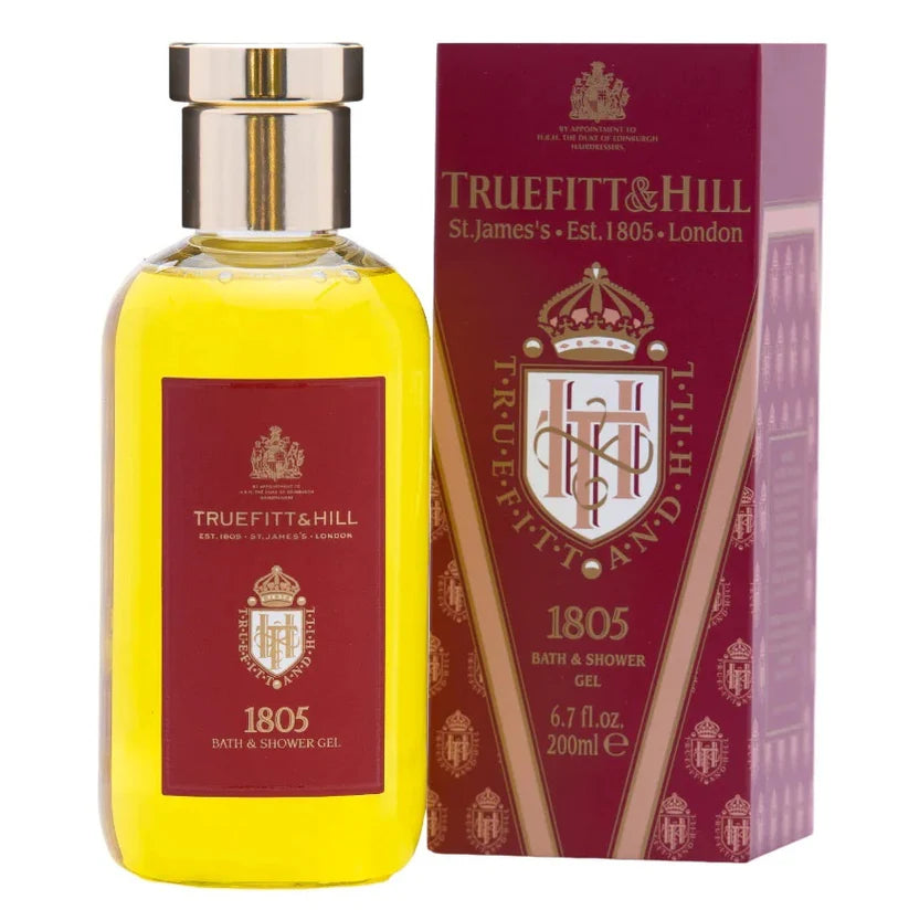 Truefitt & Hill 1805 Vonios ir dušo želė, 200 ml prabangi dušo želė.